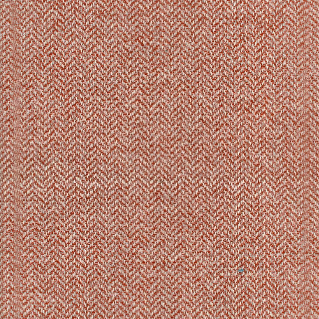Muted terracotta and cream Nevada fabric with a fine textured herringbone weave