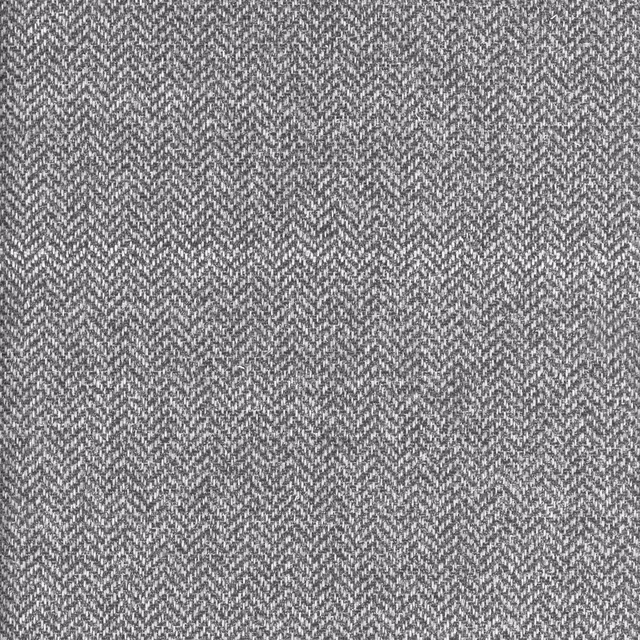 Granite grey textile with a fine pale herringbone weave and softly mottled texture