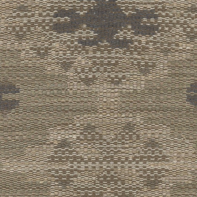 Muted taupe-grey woven fabric with mottled beige and charcoal horizontal markings