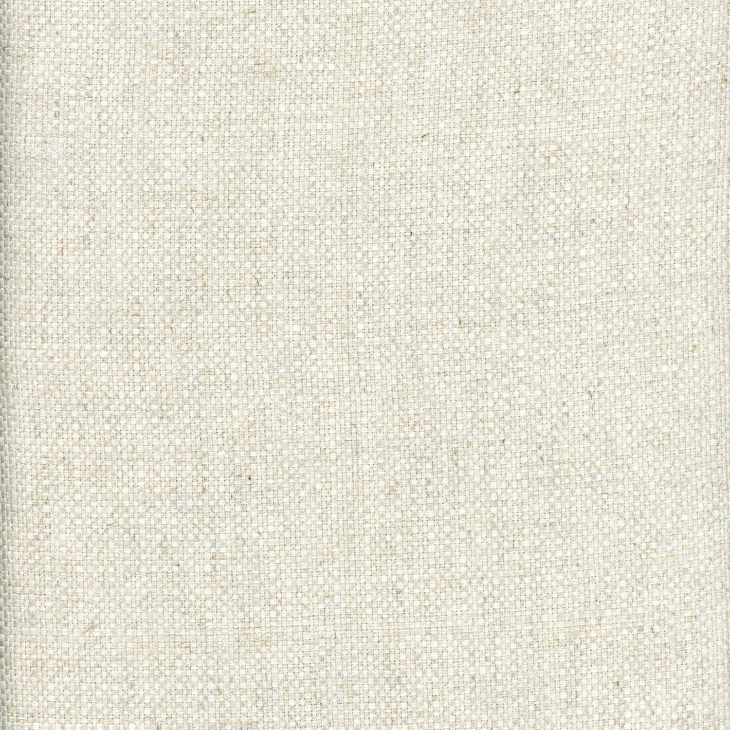 Close-up of pale cream fabric with subtle beige-grey crosshatch weave