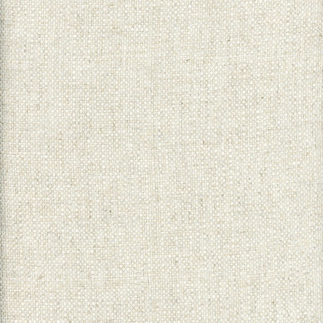 Close-up of pale cream fabric with subtle beige-grey crosshatch weave