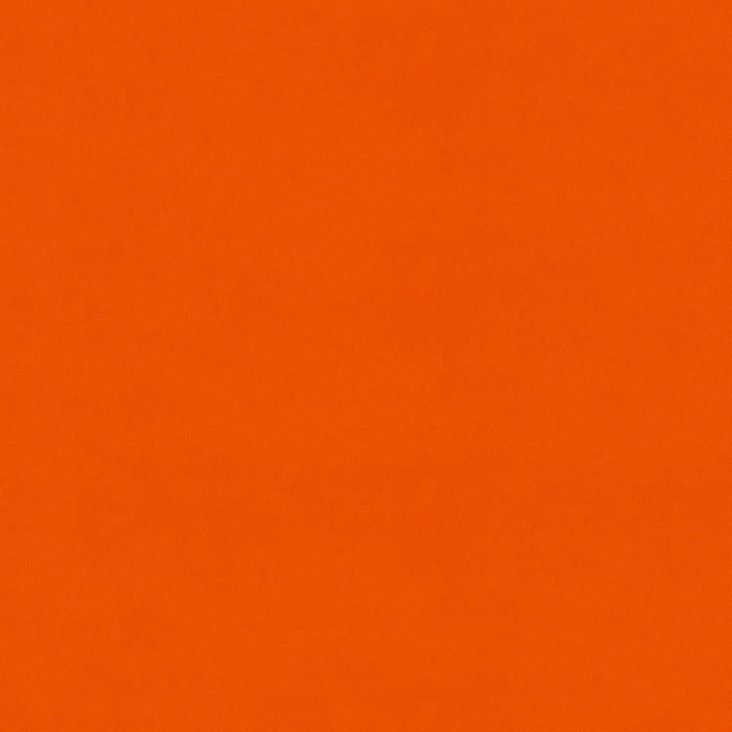 Saturated clementine-orange plain fabric with a softly brushed, subtly textured surface