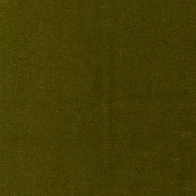 Deep moss-green fabric swatch with subtle vertical mottling and low-sheen texture