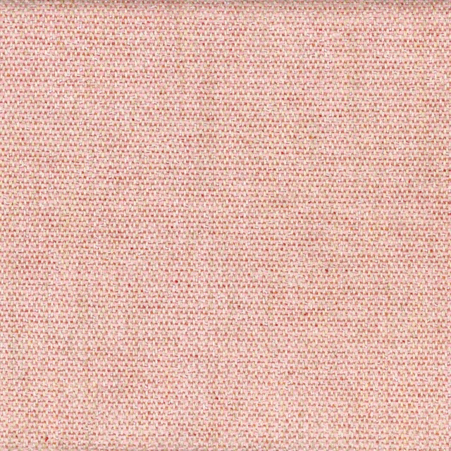 Close view of warm rose pink weave with cream flecks and fine texture