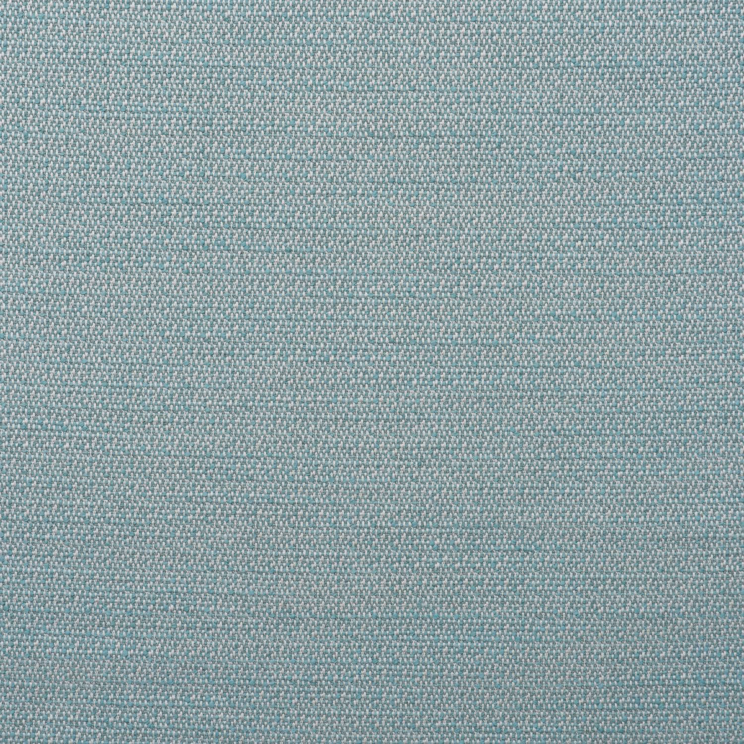 Close-up of pale sea-teal fabric with a fine, softly mottled woven texture