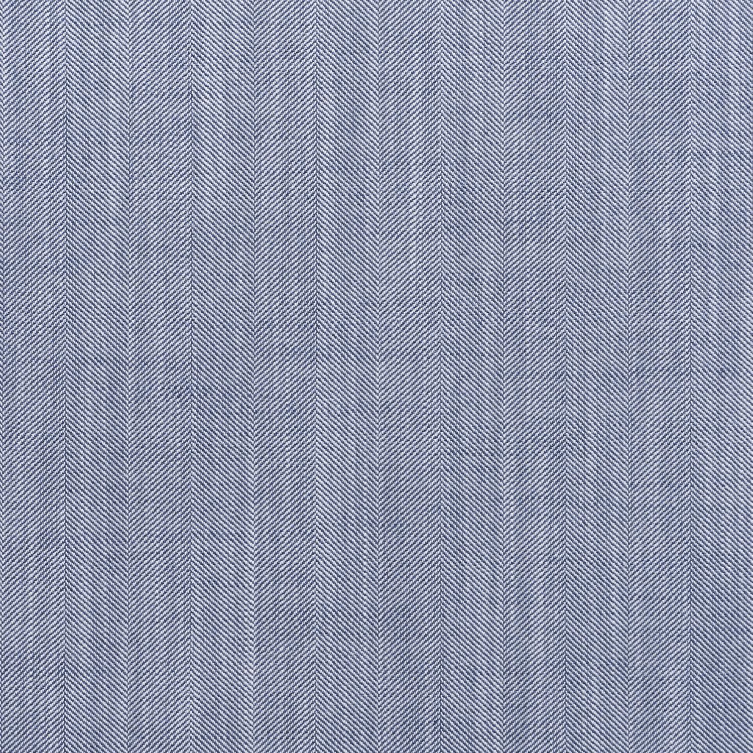 Deep navy outdoor textile with fine vertical herringbone lines and woven texture