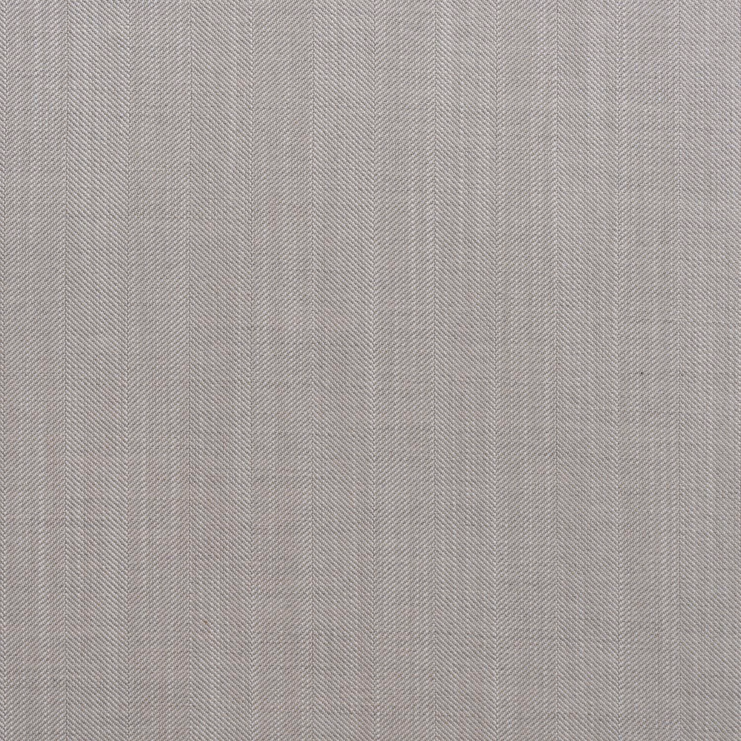Pale sand-taupe outdoor fabric with fine vertical herringbone texture