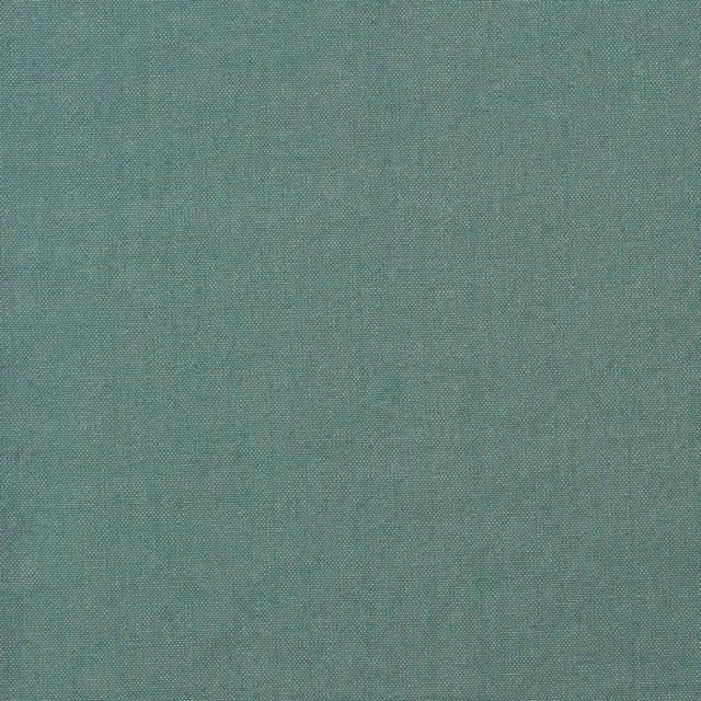 Close-up of muted lagoon blue-green fabric with a fine plain-weave texture