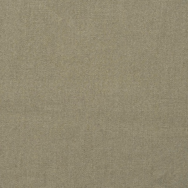 Close-up of warm greyed-taupe fabric with a fine, even woven texture