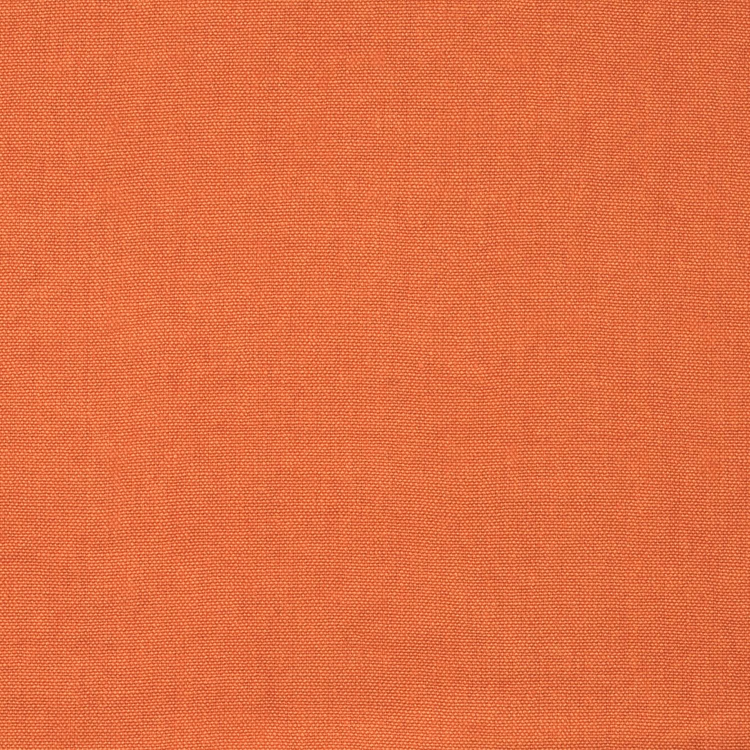 Close-up of warm terracotta orange fabric with a fine, even woven texture