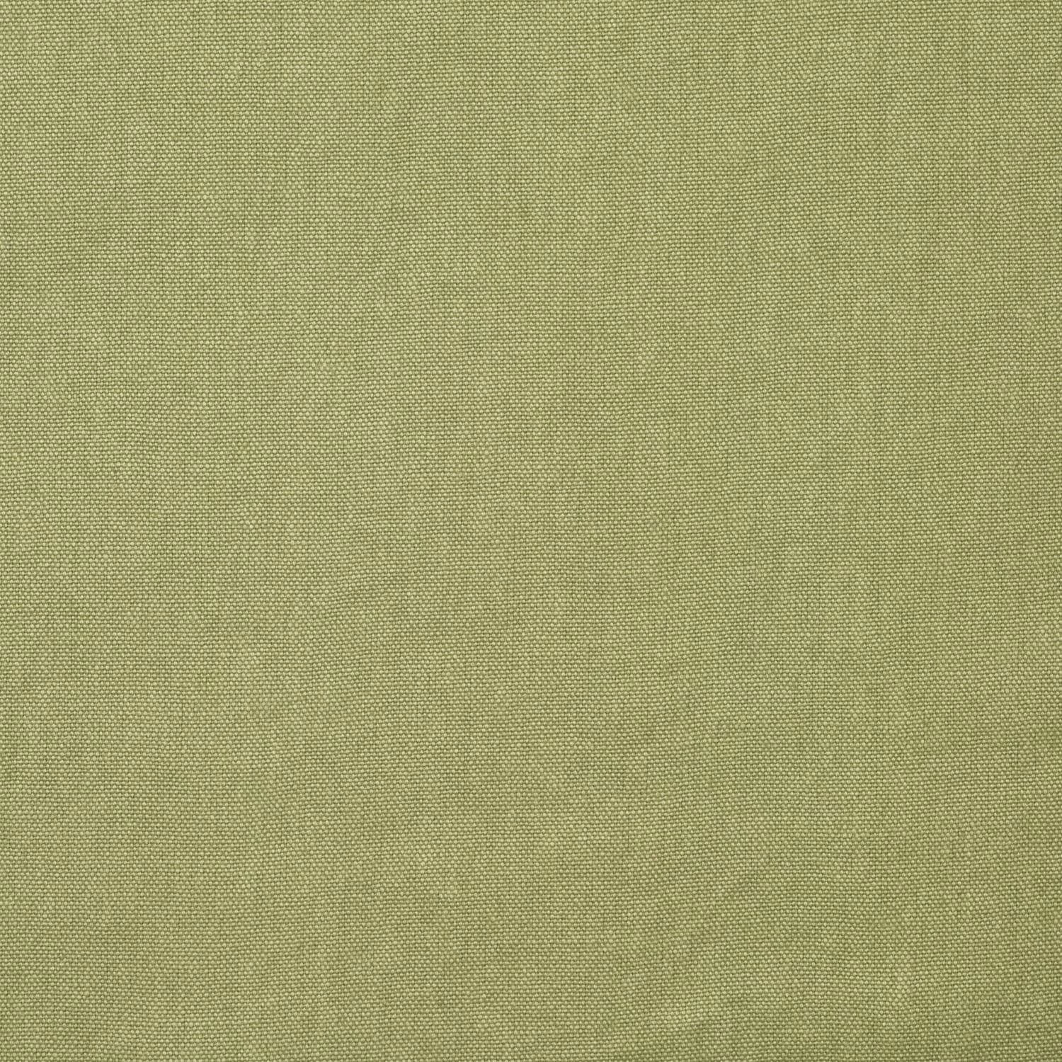 Close view of muted sage-green fabric with a fine, subtly mottled plain weave