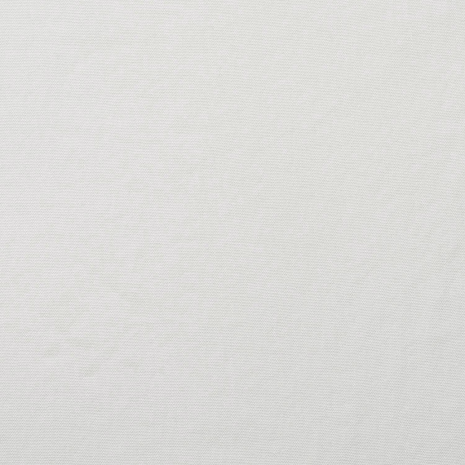 Close-up of cool snow-white fabric with a fine, subtly textured plain weave