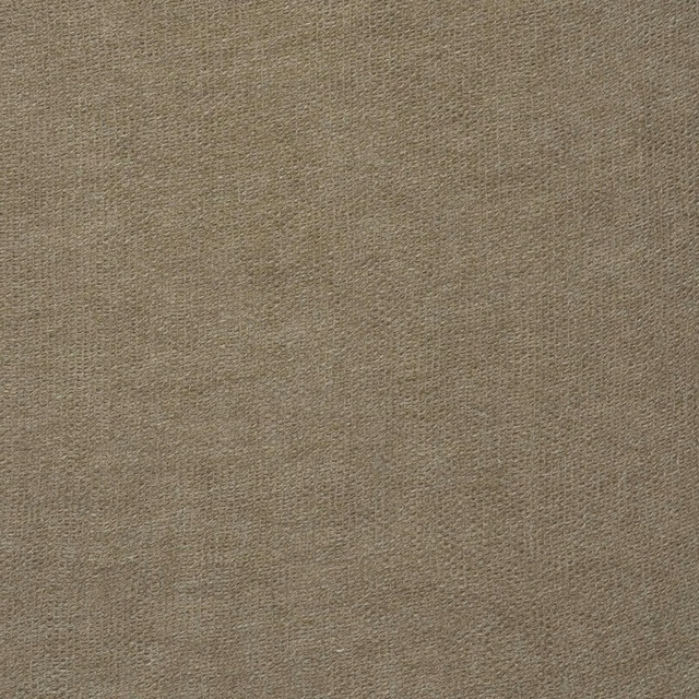 Close-up of muted bronze-brown sheer fabric with fine, softly irregular weave