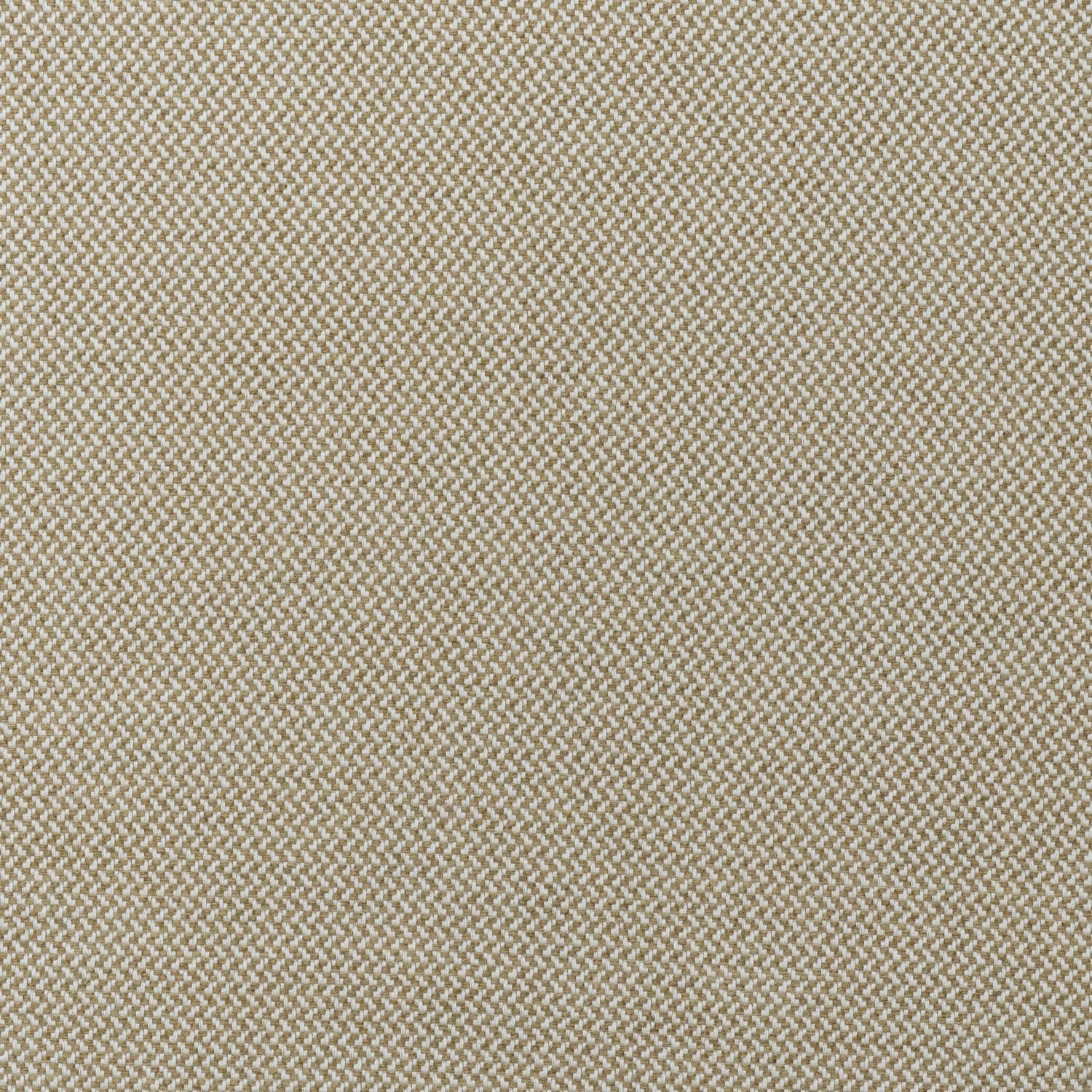 Close view of Sanremo Almond’s warm beige small-scale herringbone weave