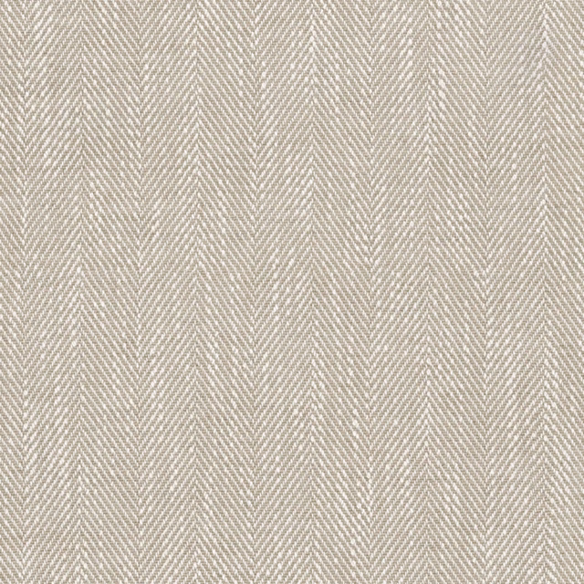 Pale taupe-beige woven fabric with fine vertical herringbone texture