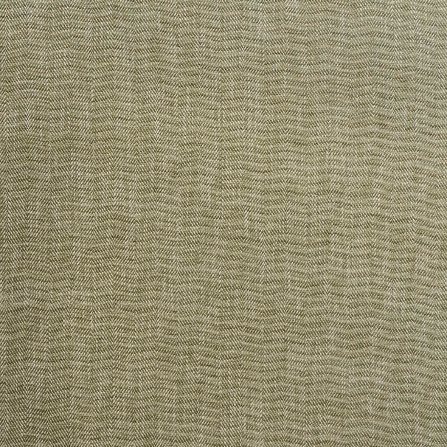 Muted sage-green woven fabric with a fine, closely spaced herringbone texture