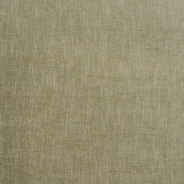 Muted sage-green woven fabric with a fine, closely spaced herringbone texture
