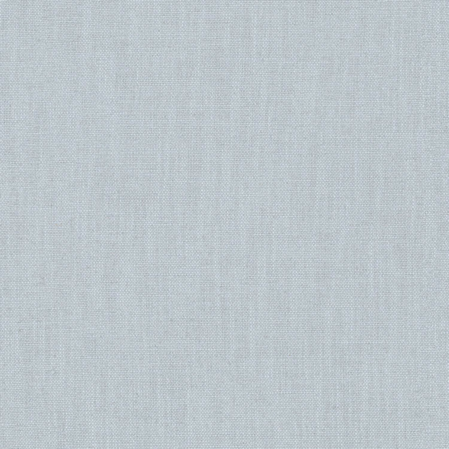 Close-up of pale powder-blue fabric with fine greyed plain-weave texture