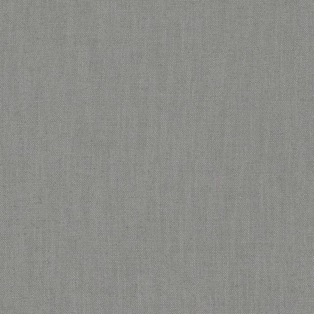 Fine plain-weave textile in cool storm grey with subtle vertical slubs