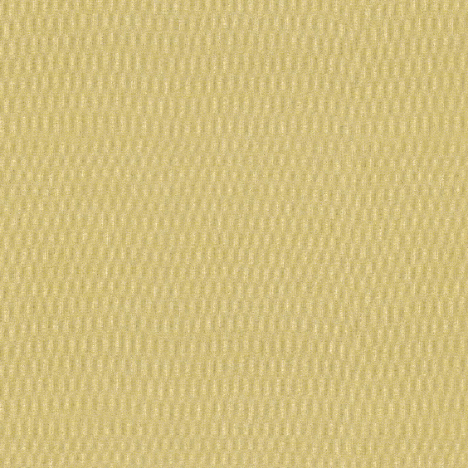 Pale lemon-yellow plain fabric with a fine, softly mottled woven texture