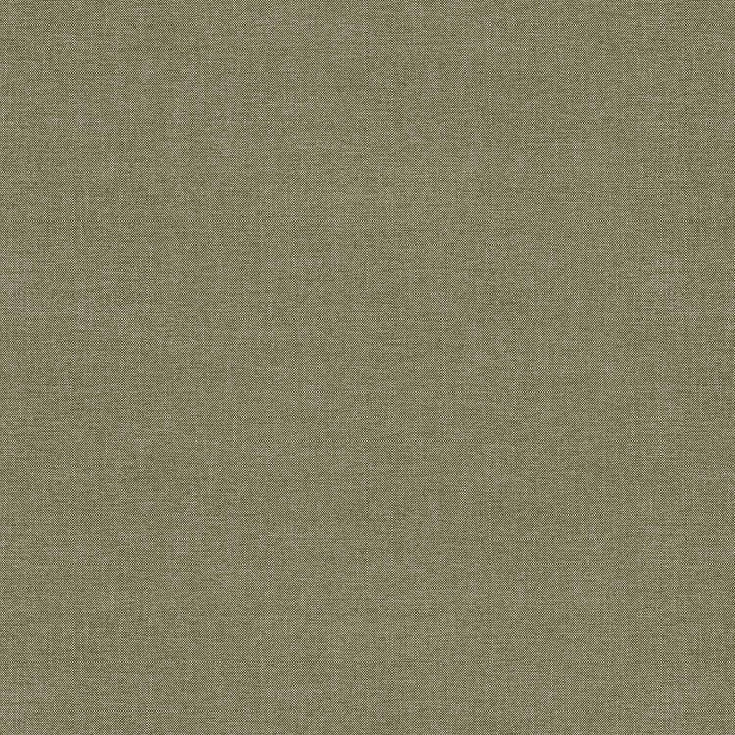 Muted moss-olive plain weave showing fine tonal threads and a softly textured surface