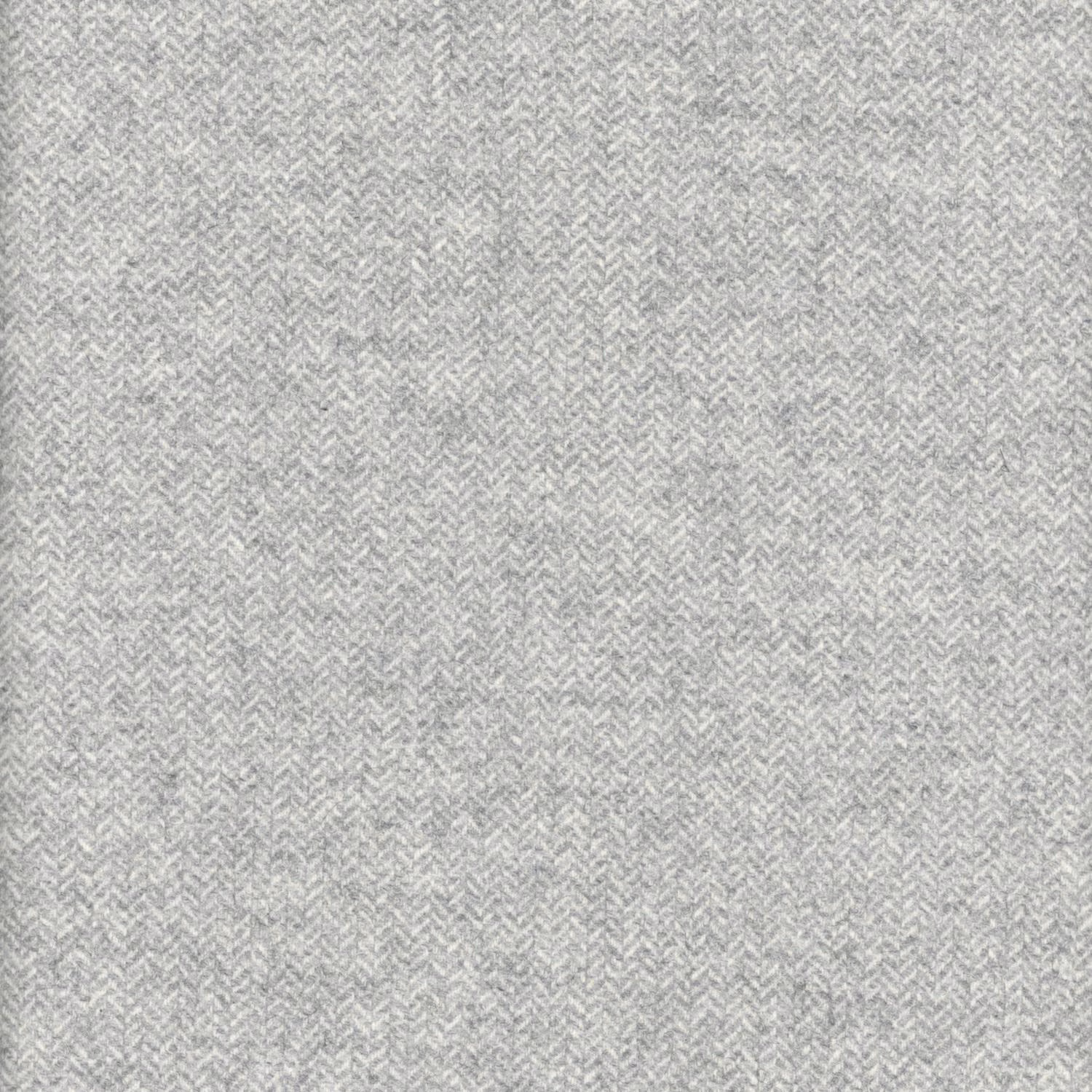Pale grey marl fabric with a tiny herringbone weave and softly textured surface