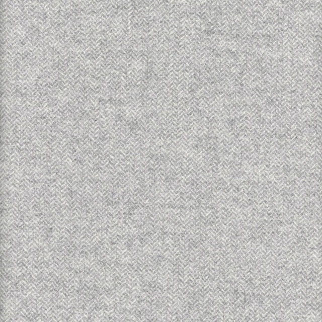 Pale grey marl fabric with a tiny herringbone weave and softly textured surface