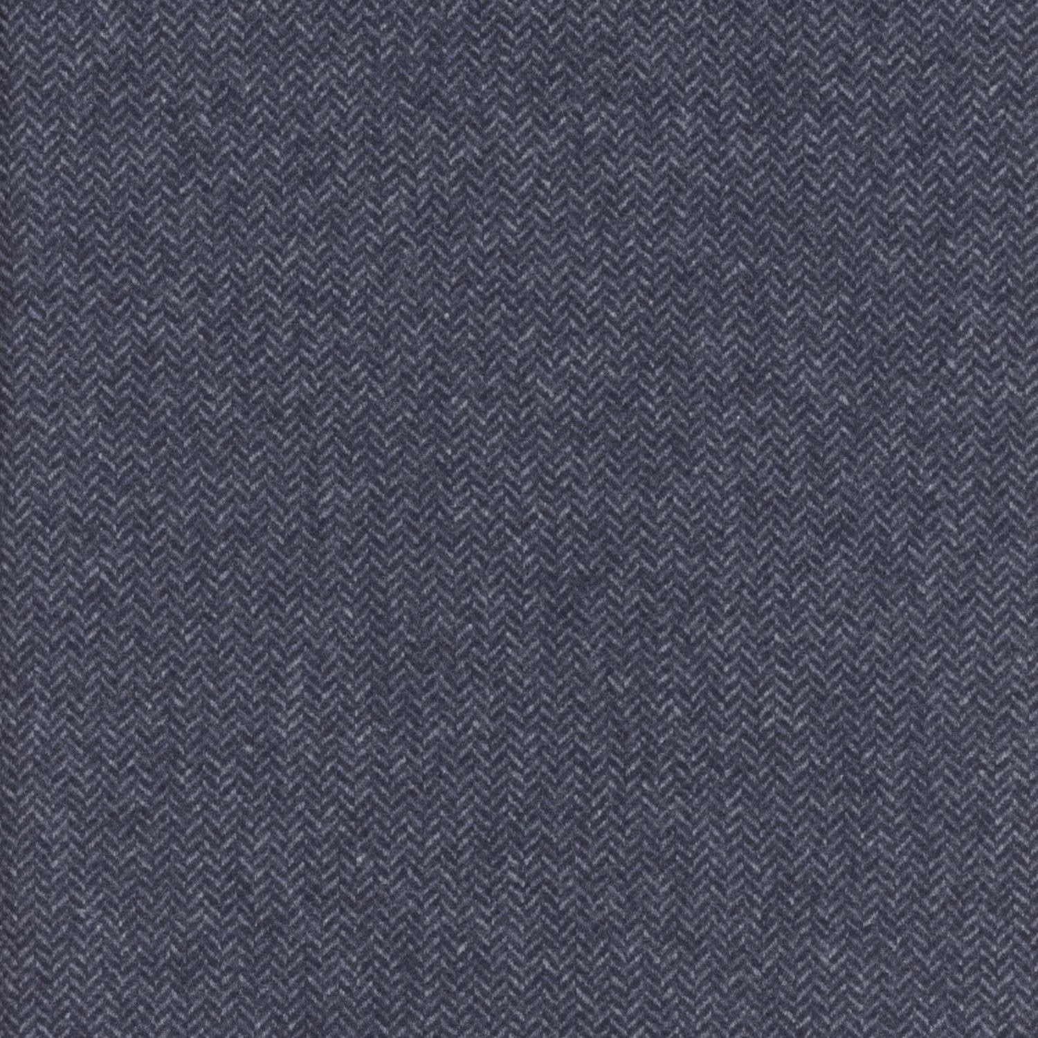 Deep navy and charcoal fabric with a fine woven herringbone texture