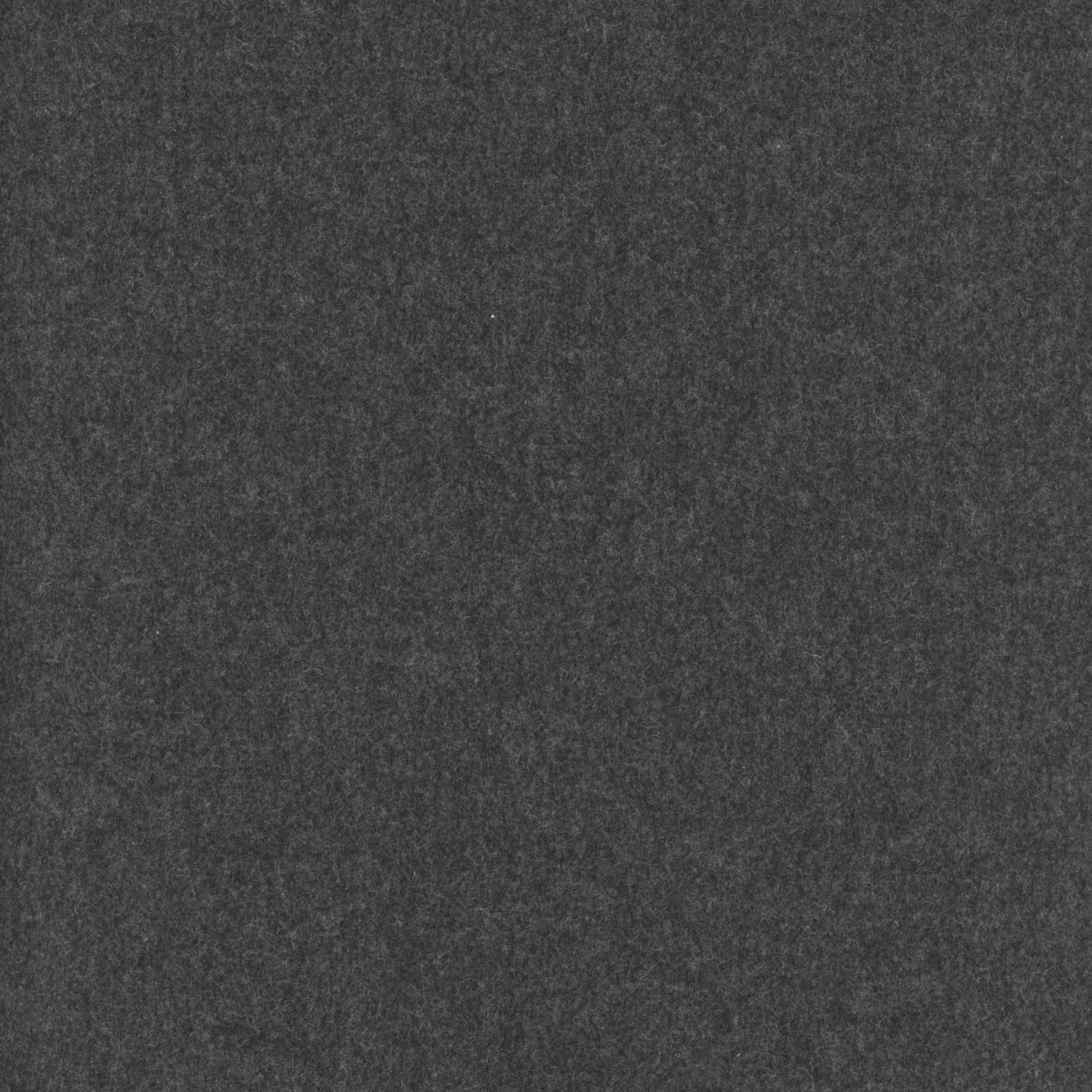 Close-up of deep charcoal grey fabric with a fine softly mottled texture