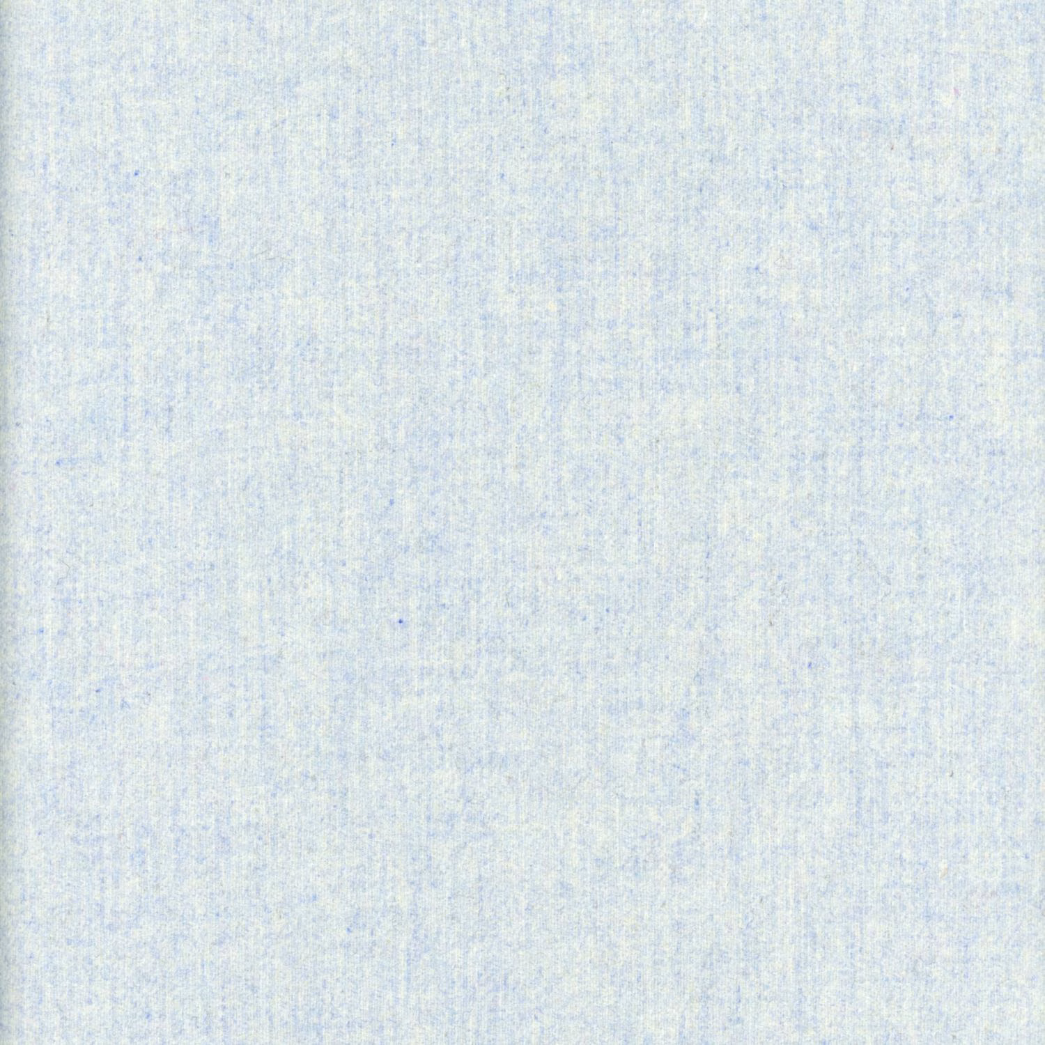 Pale powder-blue fabric with softly mottled, fine vertical woven texture