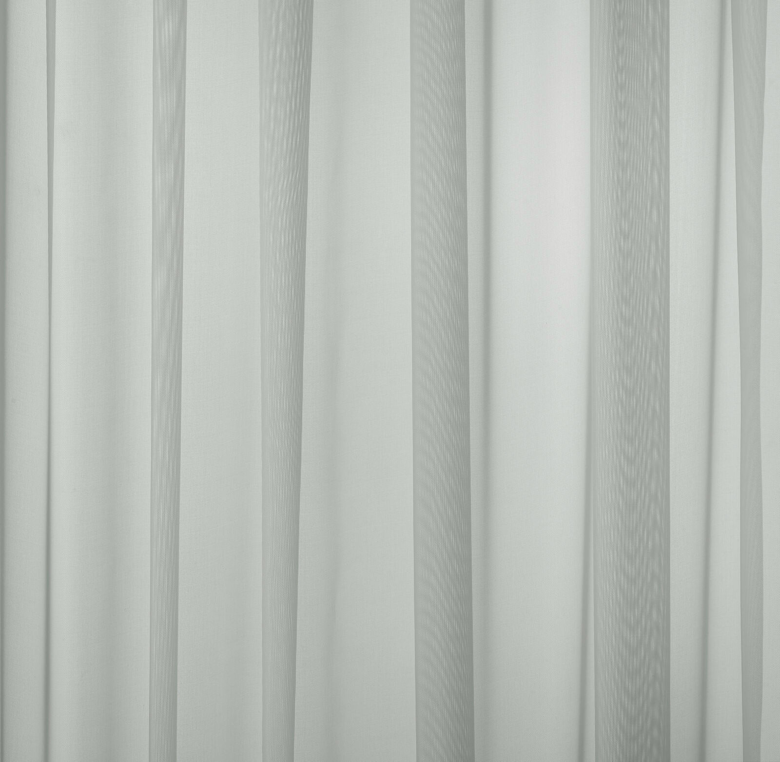 Pale dove grey sheer fabric with fine vertical texture and soft drape