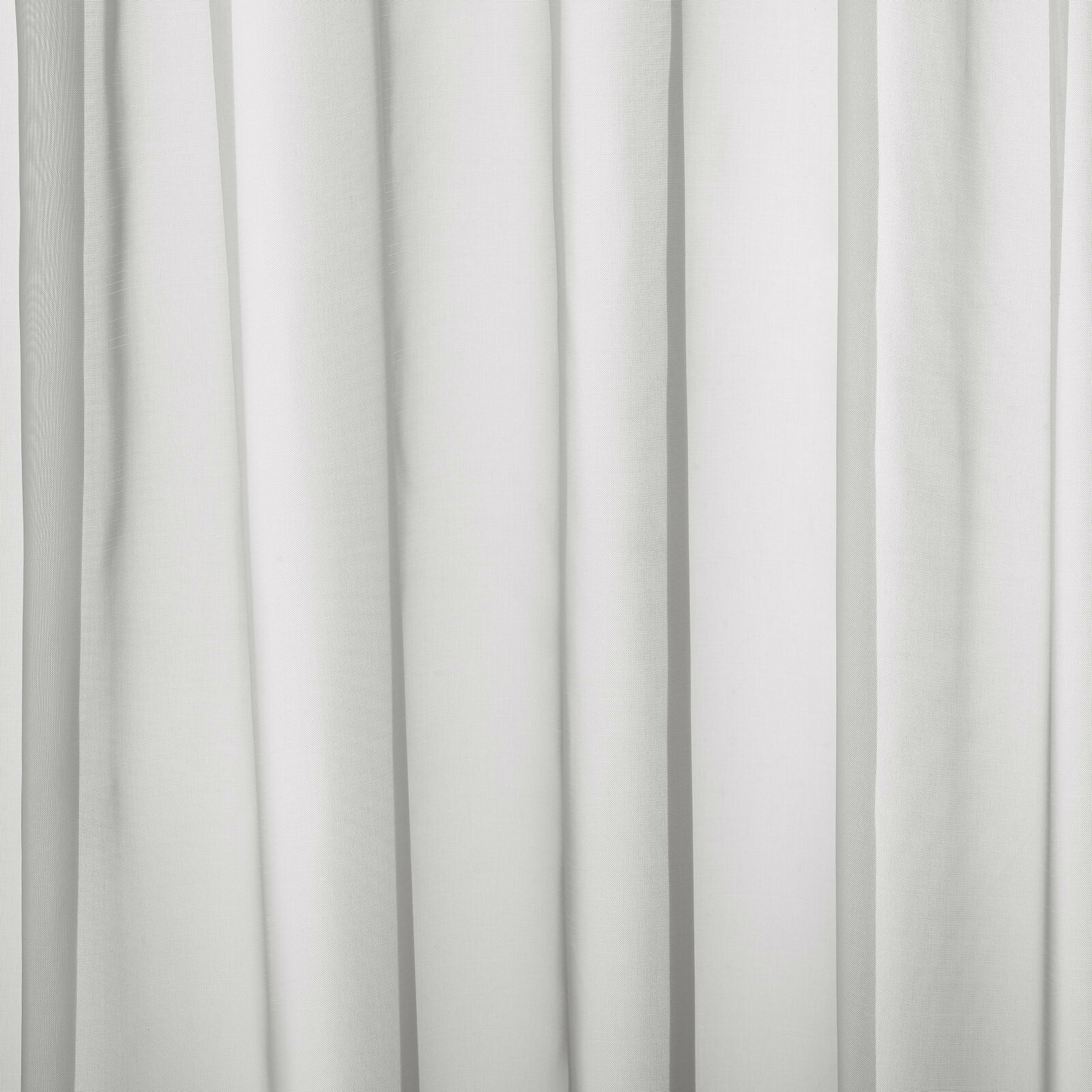 Soft ivory plain curtain fabric with gentle vertical folds