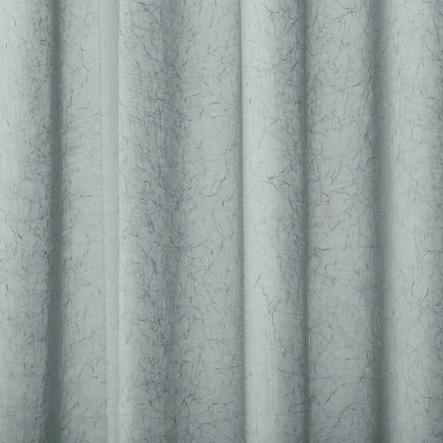 Soft aqua-teal plain curtain fabric with a fine mottled texture and gentle folds