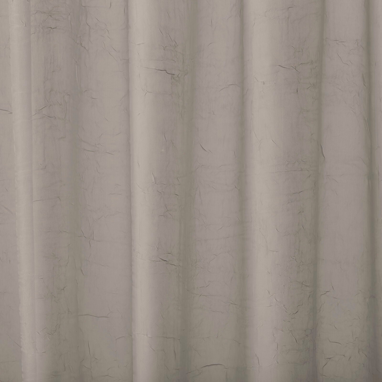 Soft stone taupe plain fabric with a lightly crumpled textured surface