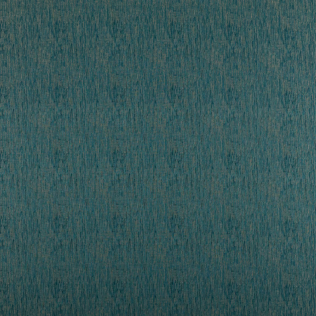 Deep peacock teal textured fabric with fine vertical slub weave