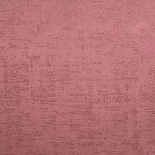 Dusty rose pink textured fabric swatch with subtle strié weave