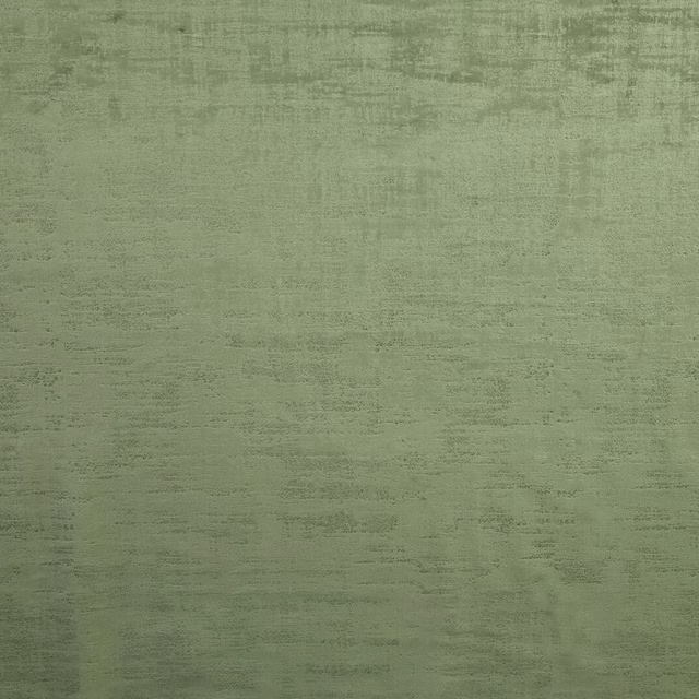Muted olive green textured fabric swatch with soft brushed striations