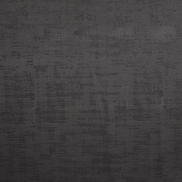 Dark charcoal-black textured plain fabric swatch with subtle brushed striations