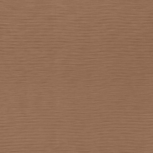 Warm clay brown plain fabric with fine horizontal slub texture