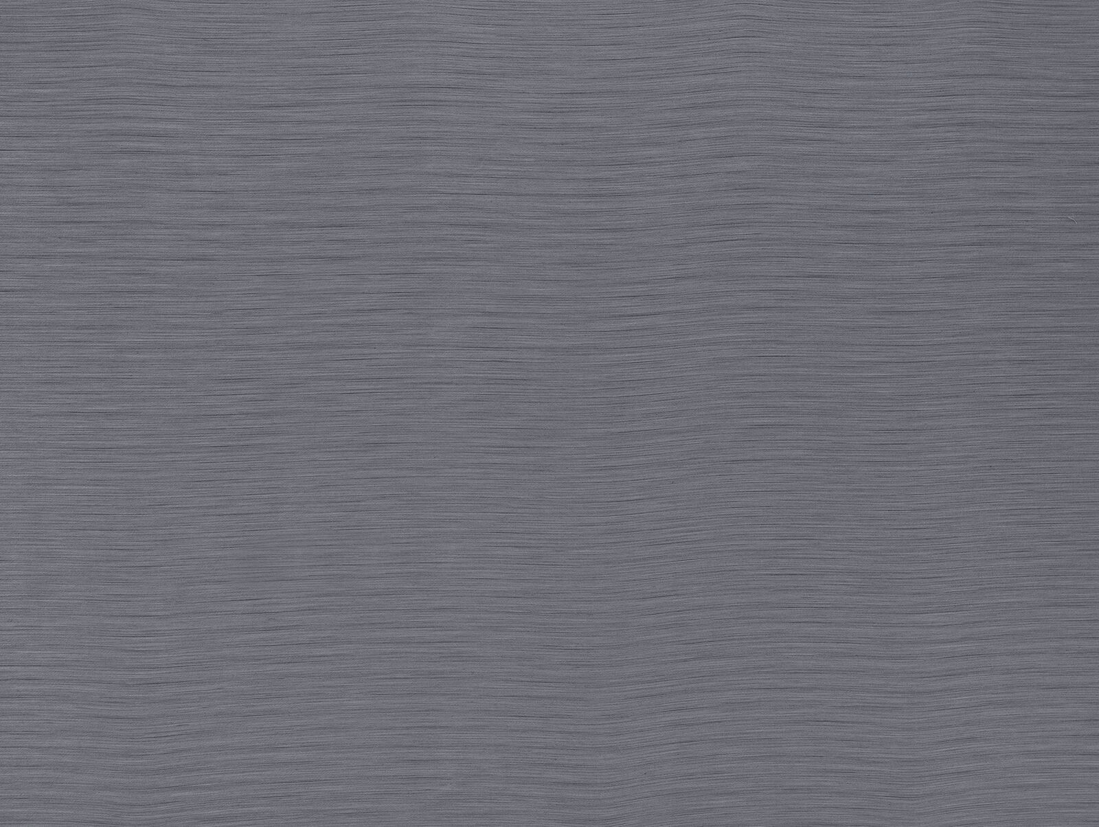 Cool slate grey plain fabric with fine horizontal striations and a soft matte finish