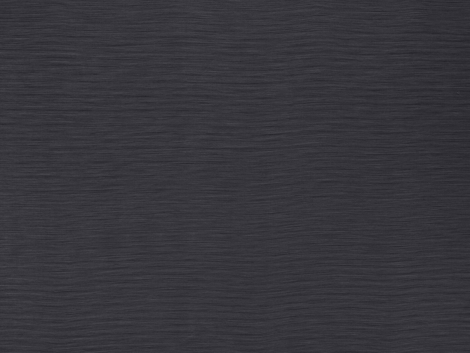 Deep graphite grey plain fabric with fine horizontal striations and a matte finish