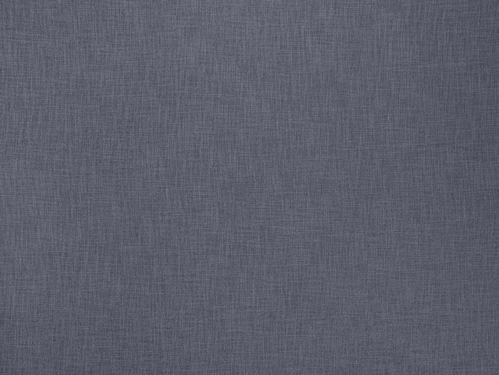 Muted denim blue plain woven fabric swatch with fine crosshatch texture