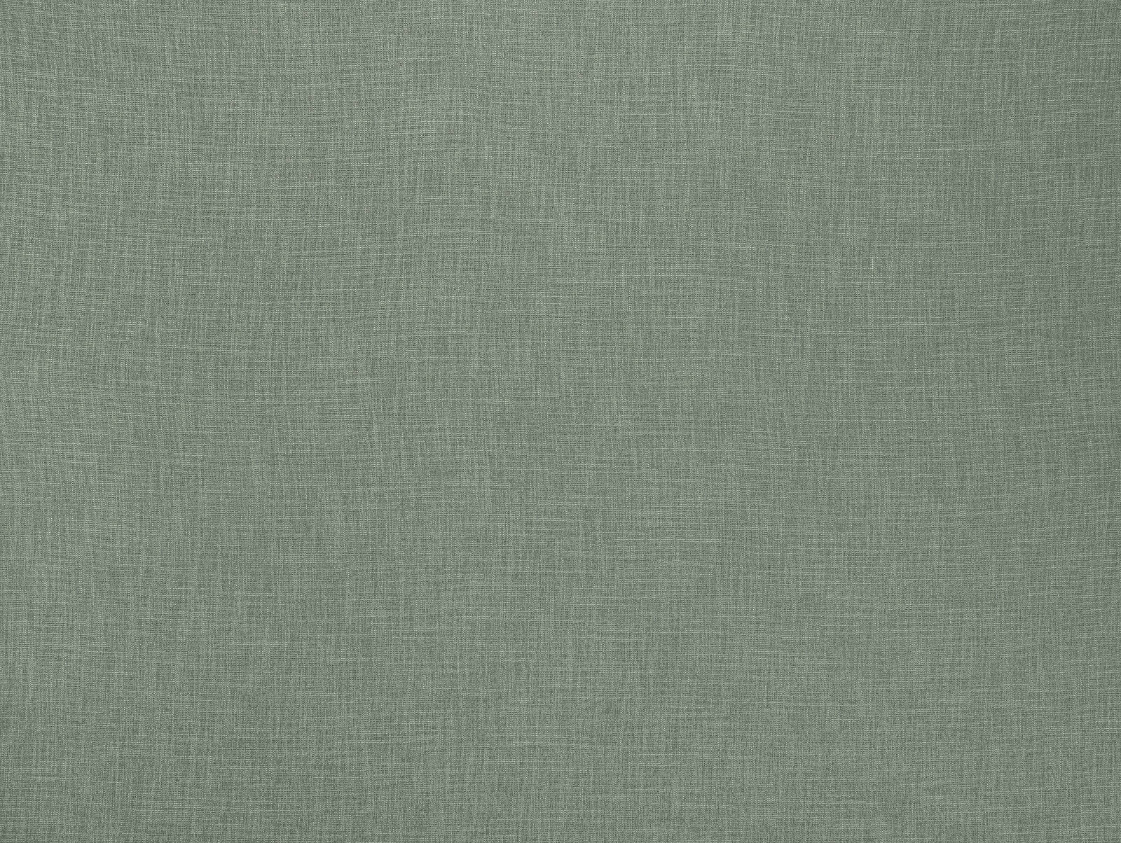 Muted jade green plain woven fabric with a fine textured crosshatch