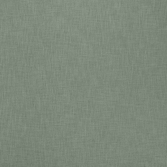Muted jade green plain woven fabric with a fine textured crosshatch