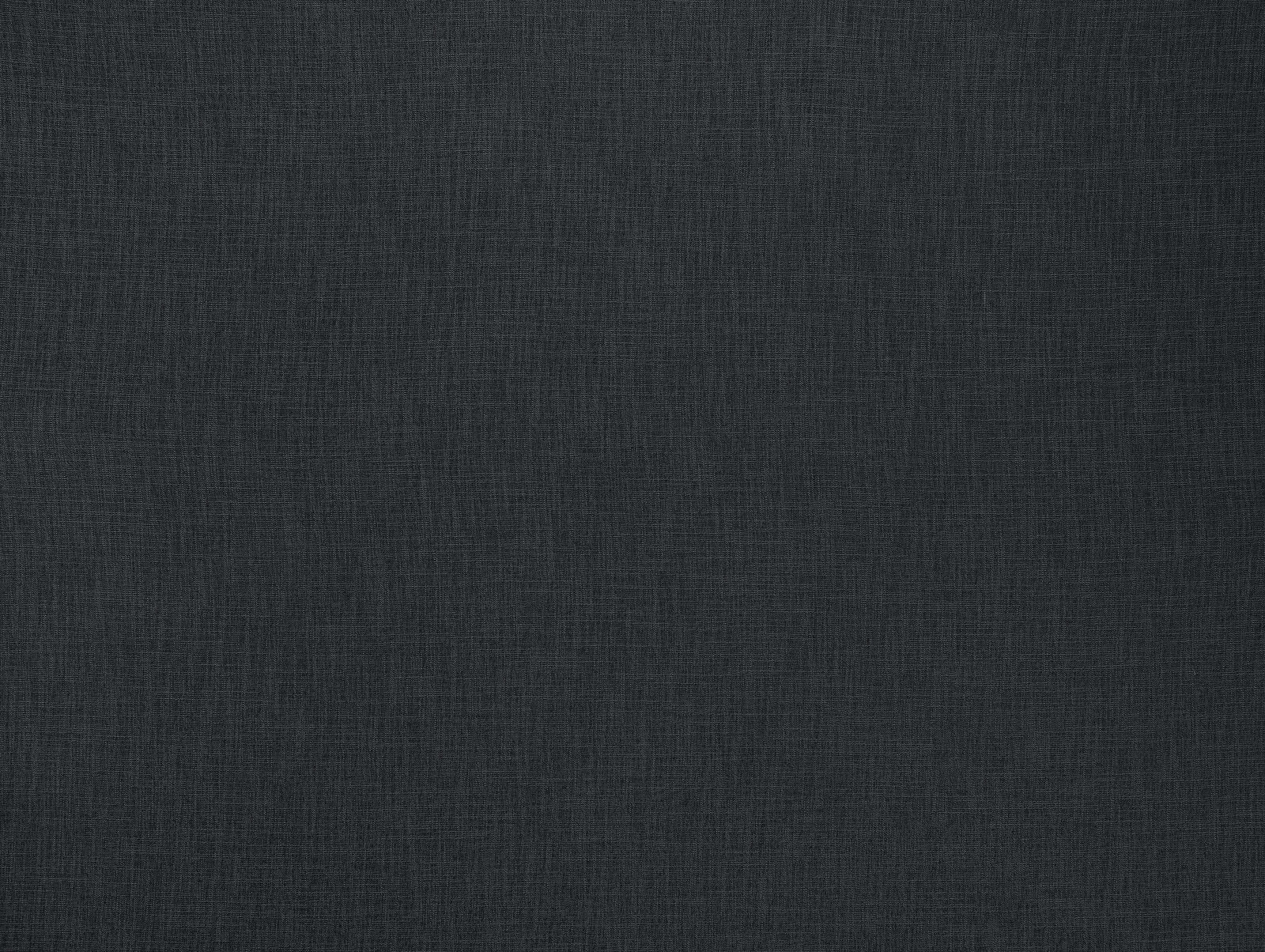 Dark charcoal plain fabric swatch with fine linen-like weave