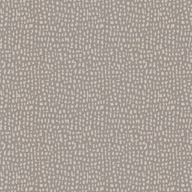 Soft dove grey fabric with small irregular cream abstract spots