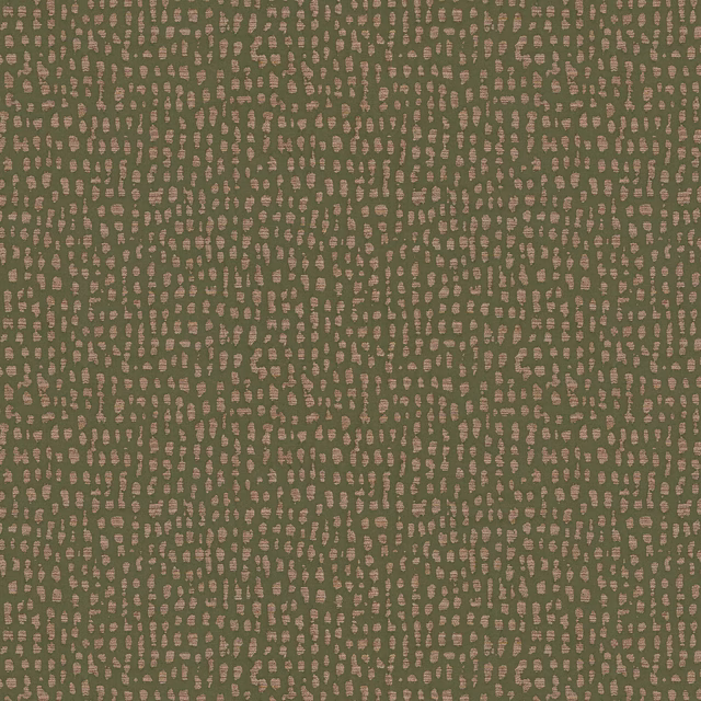 Olive green fabric with tiny blush pebble-like woven spots