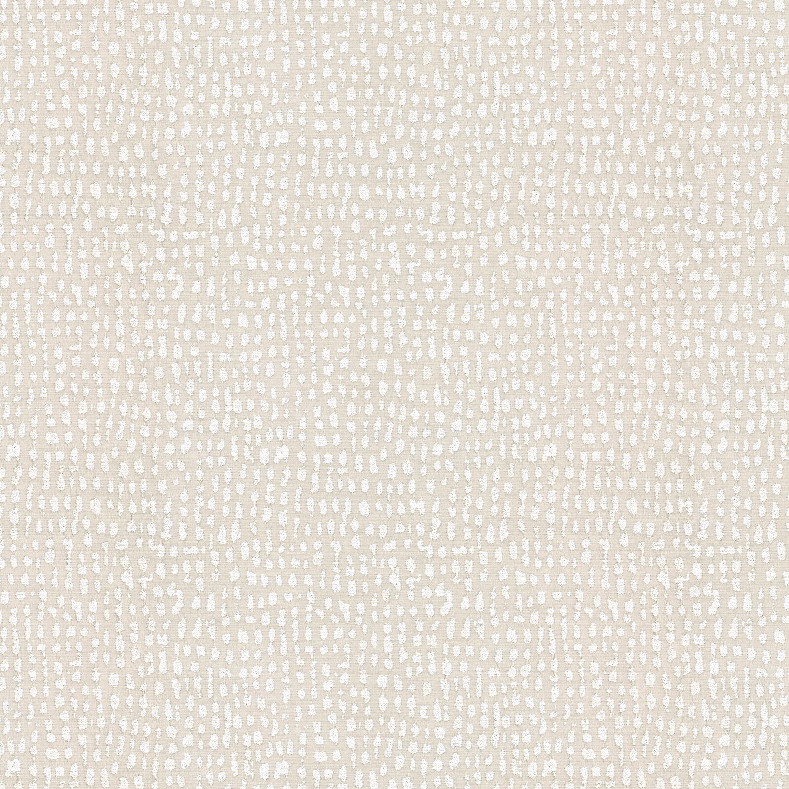 Cream textured fabric with small scattered off-white motifs on a soft neutral ground