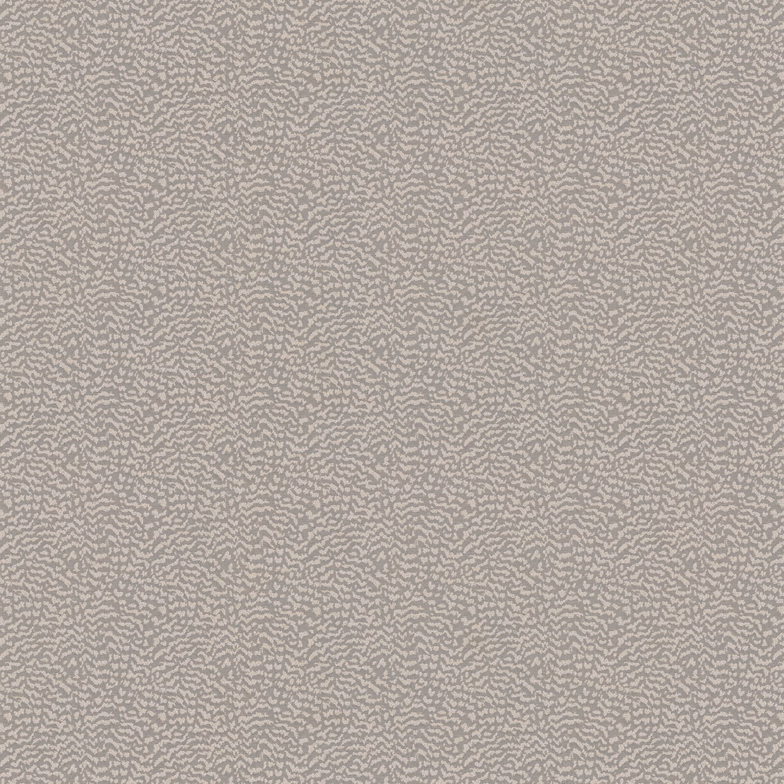 Soft dove grey woven fabric with a small abstract conversational pattern