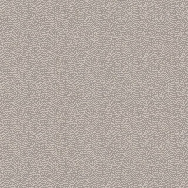Soft dove grey woven fabric with a small abstract conversational pattern